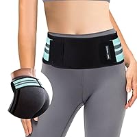 Sacroiliac SI Hip Belt for Women Men - Sciatica Belt for Sciatic Pain - Trochanter Belt - Adjustable Sciatica Pelvis Lumbar Pain Relief (Regular)