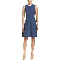 Anne Klein Women's Textured Fit and Flare Sweater Dres