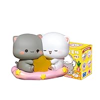 Mitao Cat Series 4 Blind Box Kawaii Figures Action Random Collection Guess Blind Bag Collectible Desktop Ornaments Cute Model Birthday Gift（1 Pack）