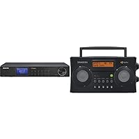 Sangean HDT-20 HD Radio/FM-Stereo/AM Component Tuner Black & HDR-16 HD Radio/FM-Stereo/AM Portable Radio