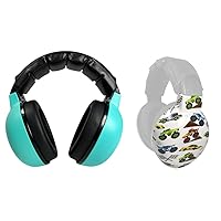 Baby & Toddler Earmuffs PLUS 1 Extra Set of Cars/Trucks Shells – Innovative Design – Change Colors with Magnetic Shells – Hearing Protection Headphones 0-4 yrs