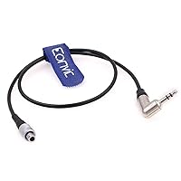 Eonvic Timecode Cable for Tentacle sync to Wisycom MTP60 Zaxcom ZFR 400 Right Angle 3.5mm TRS to FVB 00 3 Pin Male