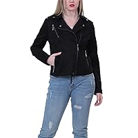 Women's Bonded Suede Moto Jacket, Comfortable & Stylish, Trendy Coat