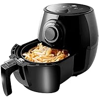 Air Fryer, Compact Space Saving Programmable Hot Air Fryer, Oil-Less Healthy Cooker, Timer & Temperature Controls, 1400W, 2.1Qt