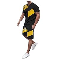 Agent Suit Men's 3D Short Sleeve Suit Shorts Beach Tropical Body Sports Shorts Suit Sports Suit Short Suits for