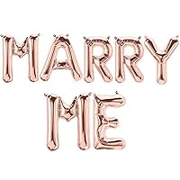 Tellpet Marry ME Balloons, Proposal Decorations, Rose Gold, 16 Inch