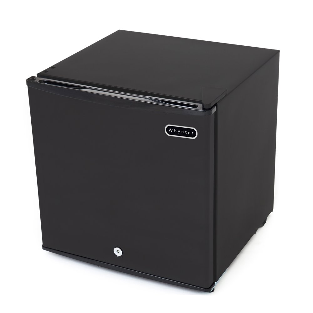Danby Designer DAR044A4BDD-6 4.4 Cu.Ft. Mini Fridge, Compact Refrigerator for Bedroom & Whynter CUF-110B Mini Freezer, 1.1 Cubic Foot Energy Star Rated Small Upright Freezer With Lock, Black