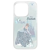 Inglem iPhone 15 Pro Case Disney Glitter Case Cinderella_Blue Dress