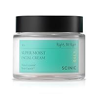SCINIC Super Moist Facial Cream 2.7 fl oz (80ml) | Plant-derived Moisturizing Energy Can Control Dryness In Your Skin | Hydrates Dry Skin Skin Prone To Sensitivity | Korean Skincare