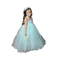 Kids Girls Wedding Dress Bridesmaid Formal Christmas Party Gown
