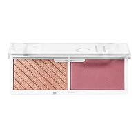 e.l.f. Cosmetics Bite-Size Face Duo, Highlighter, Bronzer & Blush Palette, Highly Pigmented, Pomegranate, 0.049 Oz (1.4g), 0.049 ounces e.l.f. Cosmetics Bite-Size Face Duo, Highlighter, Bronzer & Blush Palette, Highly Pigmented, Pomegranate, 0.049 Oz (1.4g), 0.049 ounces
