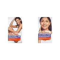 Sally Hansen Hair Remover Kit with Wax Strips for Face & Bikini, Packs of 1 Count Each
