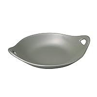Grill Pan, Gray, Heat Resistant Two-Handed Plate, 11.0 x 9.1 x 1.4 inches (280 x