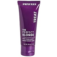 Pravana The Perfect Blonde Purple Toning Masque Treatment | Neutralizes Brassy, Yellow Tones | For Color-Treated Hair | Adds Strength, Shine, Elasticity | Sulfate Free