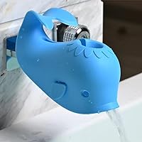 Faucet Cover Bathtub Baby Whale Spout Cover Soft and Safety for Kids Toddlers Blue (ALIBEBE)