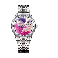 Personalized Graphic Photo Quartz Watch Stainless Steel Wrist Watches Custom Picture
