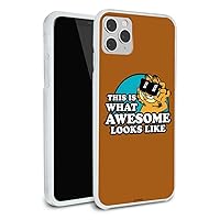 Garfield This is What Awesome Looks Like Protective Slim Fit Hybrid Rubber Bumper Case Fits Apple iPhone 8, 8 Plus, X, 11, 11 Pro,11 Pro Max