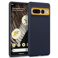 Caseology Nano Pop for Google Pixel 7 Pro Case [Military Grade Drop Tested] Dual Layer Silicone Case - Blueberry Navy