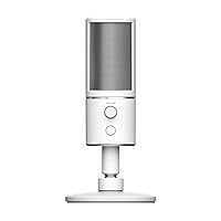 Razer Seiren X Mercury Professional-Grade High-Definition Studio Sound USB Digital Condenser Microphone, Optimized for Streaming Twitch/Youtube, Built-In Shock Mount, White