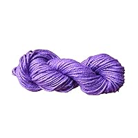 Light Purple Cotton 8 Ply Stitch Embroidery Thread Friendship Bracelet Thread Floss Bracelet Yarn Package of 100 Grams YK-CD-05