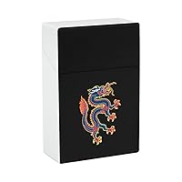 Chinese Dragon Cigarette Case Portable Cigarettes Box Universal Flip Cover Storage Container for Women Men