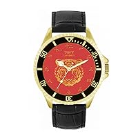Limited Edition Chinese New Year of The Tiger 2022 for Men, Analogue Display, Japanese Quartz Movement Watch, Custom Made Engraved Watch