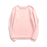 XHRBSI Womens Oversized Sweatshirts Pullover Fleece Sweaters Long Sleeve 2023 Fall Casual Hoodie Top Clothes With Pocket