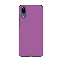 AMZER Slim Fit Handcrafted Designer Printed Snap On Hard Shell Case Back Cover with Screen Cleaning Kit for Huawei P20 - Carbon Fibre Redux Electric Violet 5 HD Color, Ultra Light