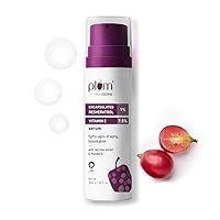 Plum 1% Encapsulated Resveratrol & 7.5% Vitamin C Face Serum | Fights Signs Of Ageing | Boosts Collagen Production | Lightweight & Quick-Absorbing | 100% Vegan | 50G (30.00 Ml (Pack Of 1) Red)