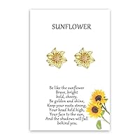 Tarsus Sunflower Necklace/Earrings Hypoallergenic Jewelry Gifts for Bestfriend Women girls
