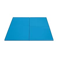 ECR4Kids, SoftZone Play Patch Activity Mat, 4-Pack - French Blue