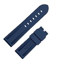 Fluorine Rubber 22mm 24mm Watch Band Silicone Watchband For Panerai Watch Strap