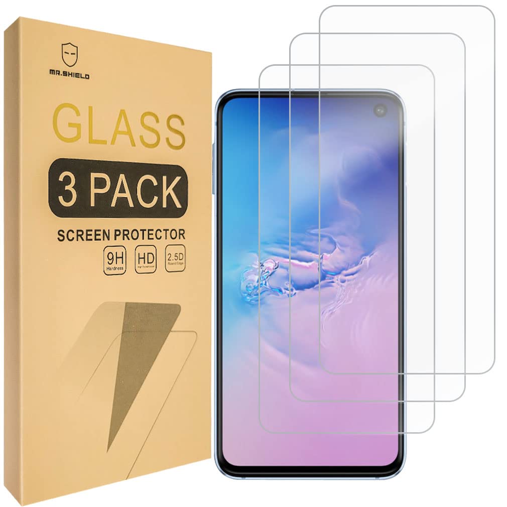 Mr.Shield [3-PACK] Designed For Samsung Galaxy S10e [Tempered Glass] Screen Protector with Lifetime Replacement