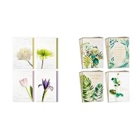 Hallmark Assorted Sympathy Cards (Flowers, 12 Cards and Envelopes) & Sympathy Cards Assortment, Watercolor Greenery (12 Assorted Thinking of You Cards with Envelopes)