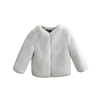 Kids Baby Girls Autumn Winter Faux Coat Jacket Thick Warm Outwear Clothes Girls Coat Winter
