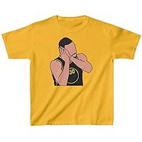 Youth T-Shirt Steph Curry Good Night Celebration Golden State Tee Kid's Sizes