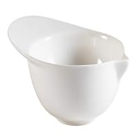 CAC China BH-5 Accessories 4-1/2-Inch by 3-1/2-Inch by 2-Inch 4-Ounce New Bone White Porcelain Cap Shape Bowl, Box of 36