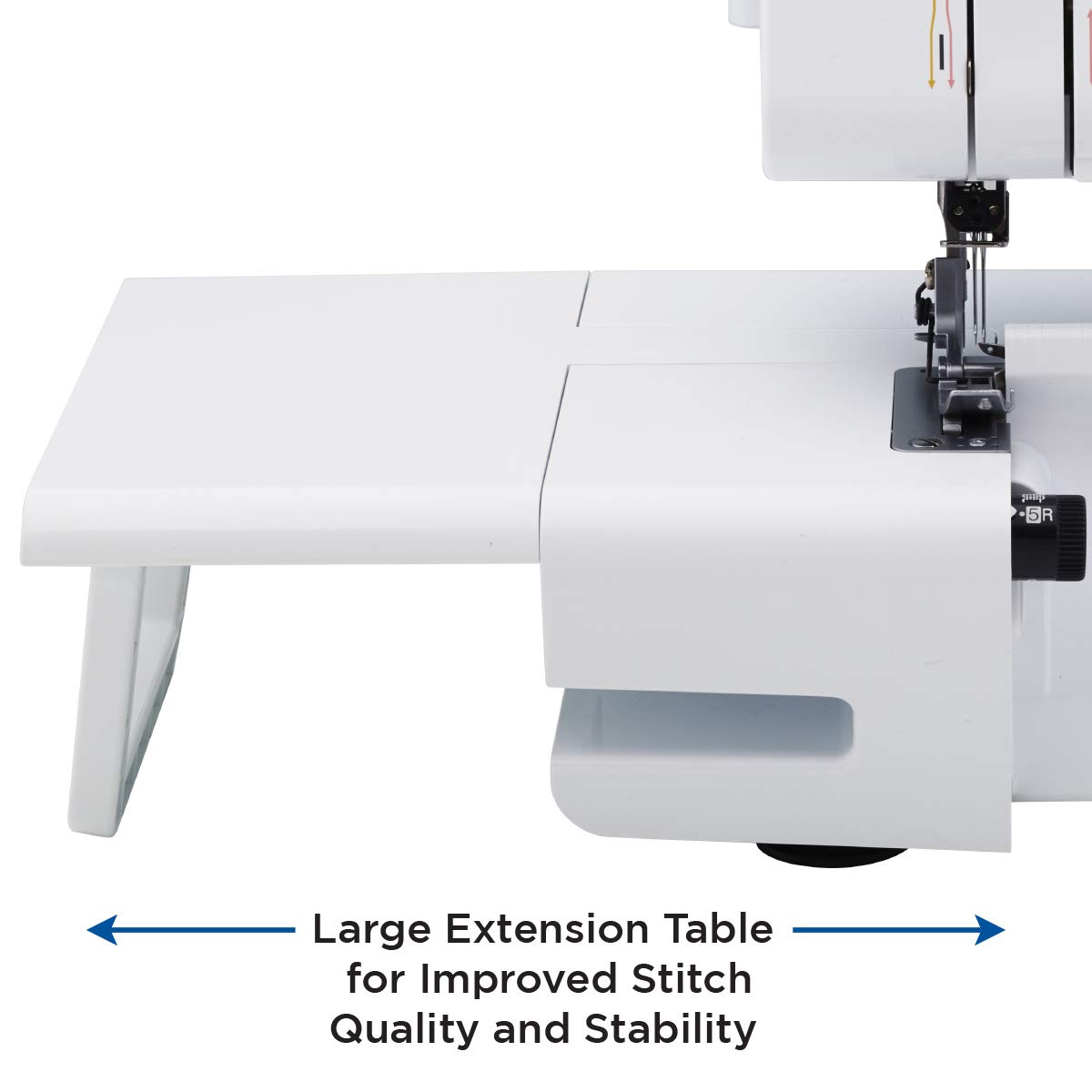 Brother ST4031HD Serger, Strong & Tough Serger, 1,300 Stitches Per Minute, Durable Metal Frame Overlock Machine, Large Extension Table, 3 Included Accessory Feet