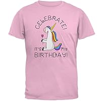 Unicorn Celebrate It's My Birthday Mens T Shirt