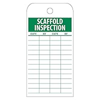 NMC Scaffold Inspection Tag, Pack of 25, 3