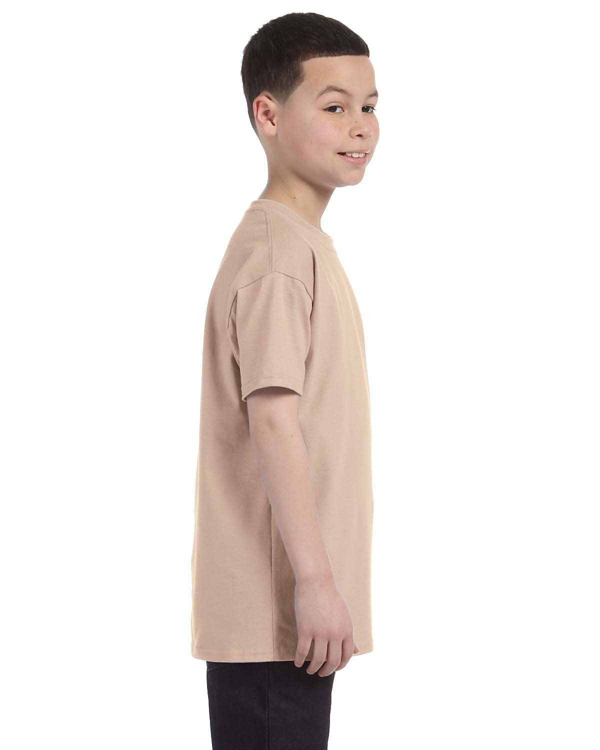 Gildan Boys Heavy Cotton T-Shirt(G500B)-Sand-XL