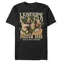 Disney Big & Tall Goofy Movie Lesters Possum Park Men's Tops Short Sleeve Tee Shirt
