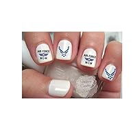 Military Air Force MOM Wings Blue Design #MAF101 Nail Art Decals