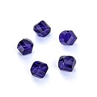 100pcs Adabele Austrian 6mm Faceted Helix Spiral Irregular Loose Crystal Beads Purple Velvet Compatible with Swarovski Preciosa Crystals 5020 SSH-627