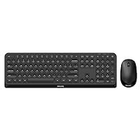 Philips SPT6307B Wireless USB Keyboard- Mouse Combo, Reduced Click Sound, Optical Tracking, Multimedia Shortcuts, Plug and Play PC/Laptop, 2.4Ghz, Slim Profile Keys