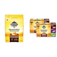 Nature's Recipe Grain Free Large Breed Chicken, Sweet Potato & Pumpkin 24 Pounds Dry Dog Food + Grain Free Chicken Recipes Variety Pack 2.75 Ounce (Pack of 24) Wet Dog Food Bundle