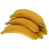 6pcs Artificial Yellow Banana Fake Fruit Props Toys Home Christmas Decor