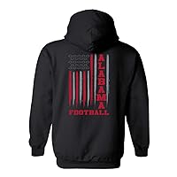 Trenz Shirt Company Alabama Football Flag Unisex Hoodie-Black-4xl