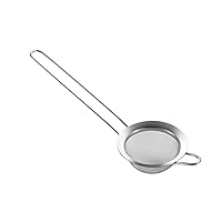 304 Stainless Steel 3.15 inch Fine Mesh Strainers for Kitchen, Colander-Skimmer with Handle, Sieve Sifters for Food, Tea, Rice, Oil, Noodles, Fruits, Vegetable 3inch