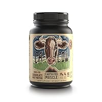 Earth Fed Muscle Ca-Cow! Chocolate Truly Grass Fed Whey 2lb - No Fillers, Flow Agents, or Synthetic Blends, Soy Free, Non GMO and Hormone Free (Chocolate)